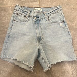 Ambercrombie & Fitch High Rise jean shorts
